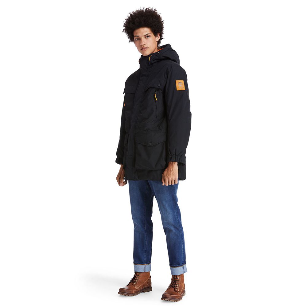 Chaquetas Timberland Argentina Hombre - Outdoor Heritage Expedition Parka - Negras - BLYPGT-387